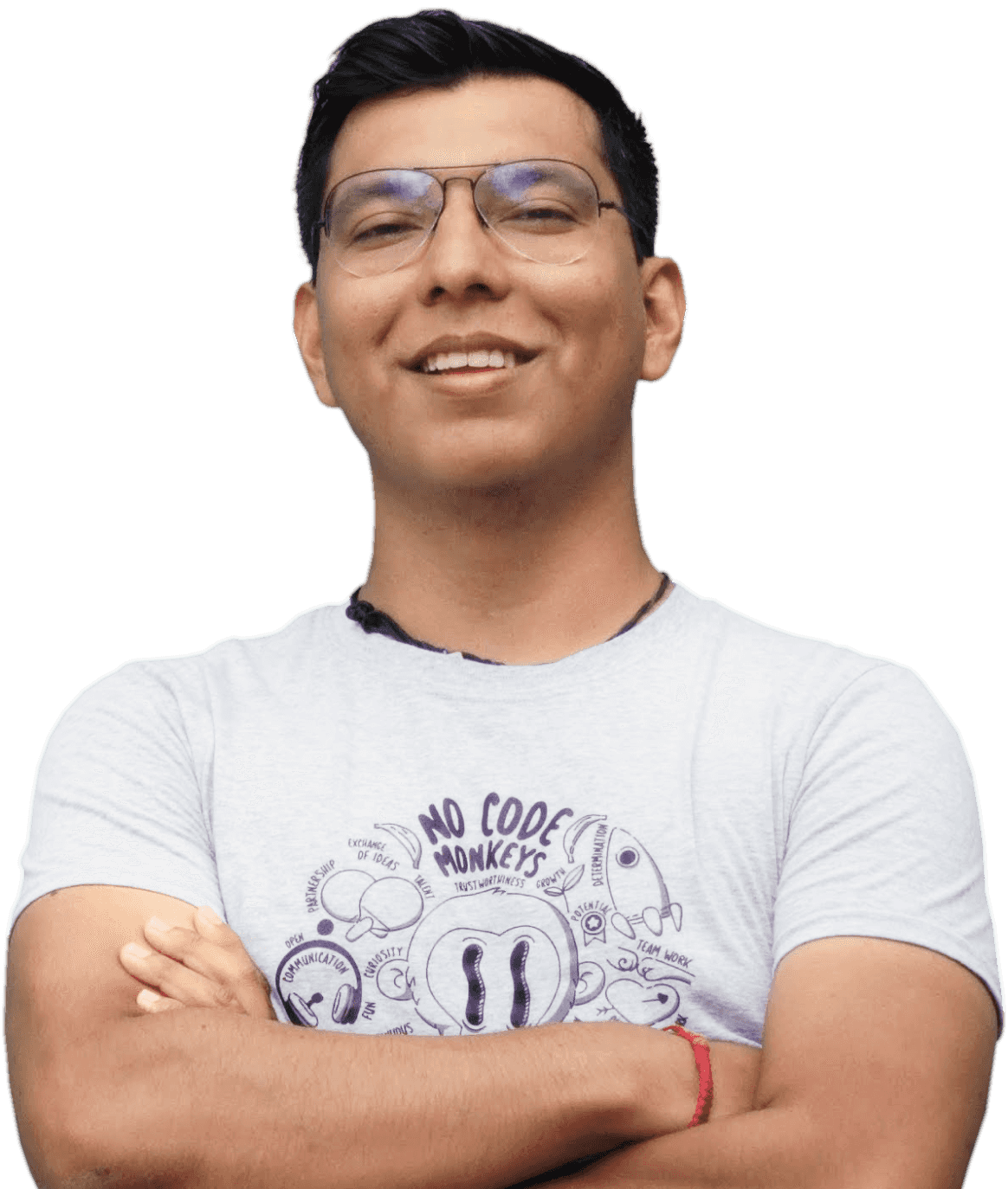A Tangoian wearing a Tango t-shirt